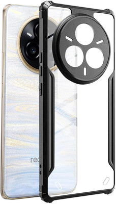 COVERHEAD Back Cover for Back Cover for realme_14 Pro 5G (Transparent, Black, Camera Bump Protector, Pack of: 1)(Black, Camera Bump Protector, Pack of: 1)