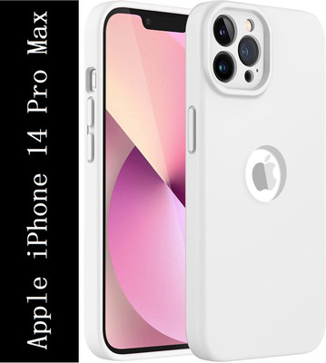 Coverskart Liquid Silicone Back Cover for Apple iPhone 14 Pro Max(White, Camera Bump Protector, Silicon, Pack of: 1)
