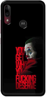 NDCOM Back Cover for Motorola Moto E6s Attitude Quotes Joker Printed(Multicolor, Hard Case, Pack of: 1)