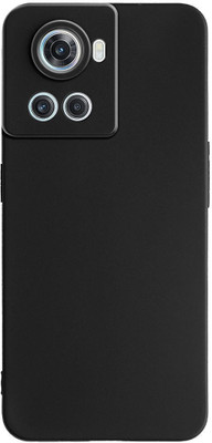 NG CREATION Back Cover for OnePlus 10R 5G(Black, Flexible, Silicon)