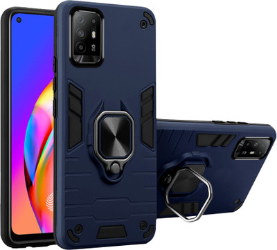 SMARTPOCKET Back Cover for Oppo F19 Pro Plus 5G(Blue, Rugged Armor, Pack of: 1)