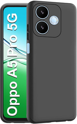 S-Softline Back Cover for Oppo A5 Pro 5G(Black, Silicon, Pack of: 1)