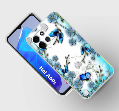 Artage Back Cover for Itel A60s(Blue, White, Silicon, Pack of: 1)