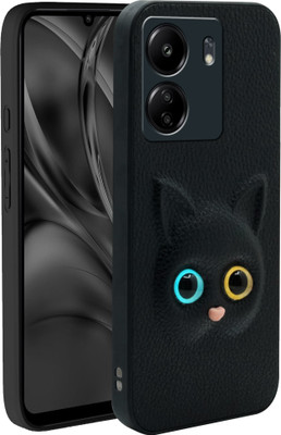 SMARTPOCKET Back Cover for Redmi 13C 4G, Poco C65(Black, 3D Case, Pack of: 1)