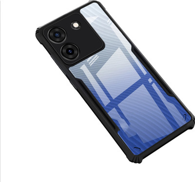 Micvir Back Cover for POCO M7 Pro 5G(Transparent, Black, Shock Proof, Pack of: 1)