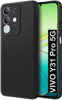 Aaralhub Back Cover for Vivo Y31 Pro 5G(Black, Dual Protection, Pack of: 1)