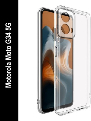 Flipkart SmartBuy Back Cover for Motorola Moto G34 5G(Transparent, Silicon, Pack of: 1)