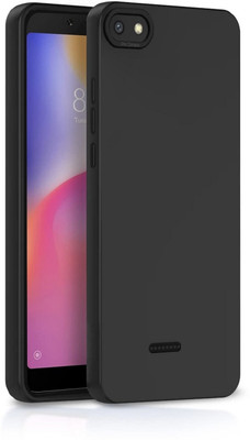 ZAMN Back Cover for Mi Redmi 6A(Black, Silicon, Pack of: 1)