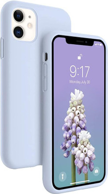 Moderniva Back Cover for Apple iphone 11(Blue, White, Shock Proof, Silicon, Pack of: 1)