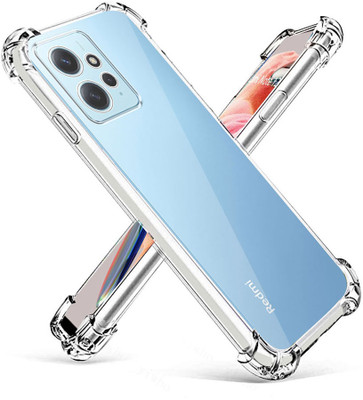 VISHZONE Back Cover for Redmi Note 12, Redmi Note 12 4G(Transparent, Grip Case, Silicon, Pack of: 1)