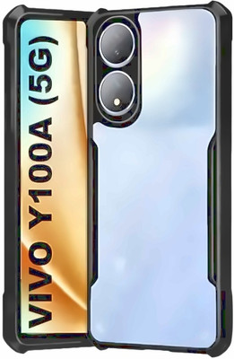ISH COVER Front & Back Case for vivo Y100 5G, vivo Y100 5G , vivo Y100 5G, - @ best quality(Black, Transparent, Shock Proof, Pack of: 1)