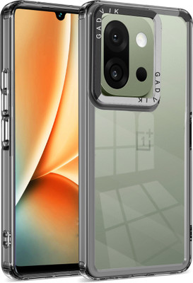 gadvik Back Cover for OnePlus 13s 5G(Black, Grey, Transparent, Grip Case, Pack of: 1)