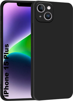 SRT Back Cover for Apple iPhone 15 Plus(Black, Matte Finish, Silicon, Pack of: 1)