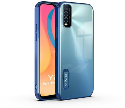 gadvik Back Cover for VIVO Y20 4G(Blue, Transparent, Shock Proof, Pack of: 1)