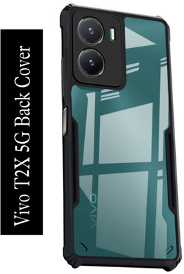 Doubledicestore Back Cover for vivo t2x 5g(Transparent, Shock Proof, Pack of: 1)
