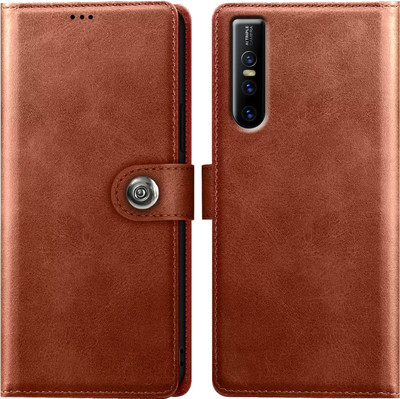 Rofix star Back Cover for VIVO V15 PRO(Brown, Shock Proof, Pack of: 1)