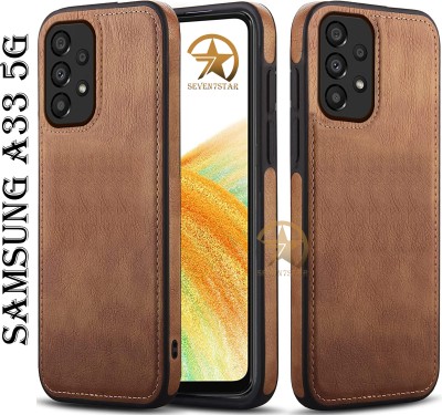SEVEN7STAR Back Cover for Samsung Galaxy A33 5G(Brown, Dual Protection, Pack of: 1)