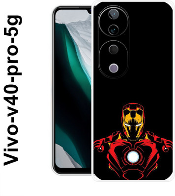 MOBIFLY Back Cover for vivo V40 Pro 5G(Red, Flexible, Pack of: 1)