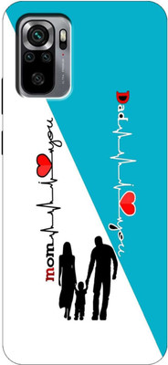 Kotuku Back Cover for Redmi Note 10s Mom Dad Love, Mom&Dad Love Back Cover(Multicolor, Flexible, Silicon, Pack of: 1)