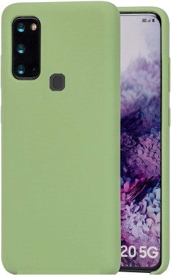 WellWell Back Cover for Vivo Y50, Vivo Y30(Green, Grip Case, Silicon, Pack of: 1)