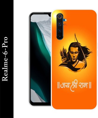 artocus Back Cover for realme 6 Pro(Orange, Black, Flexible, Silicon, Pack of: 1)