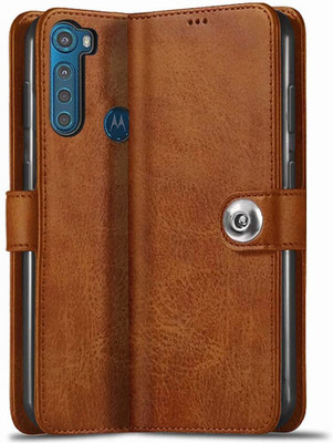 SMARTPOCKET Back Cover for Motorola One Fusion Plus(Brown, Dual Protection, Pack of: 1)