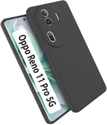 LILLIPUT Back Cover for Oppo Reno 11 Pro 5G(Black, Grip Case, Silicon, Pack of: 1)