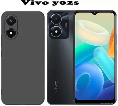 LILLIPUT Back Cover for Vivo Y02s(Black, Silicon)