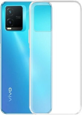 Aarov Back Cover for Vivo T1X, Designer Plain Back Cover(Transparent, Grip Case, Silicon, Pack of: 1)