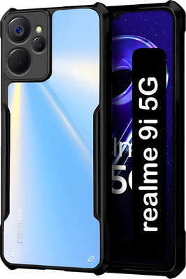 AIZLO Back Cover for realme 9i 5G(Black, Camera Bump Protector, Pack of: 1)