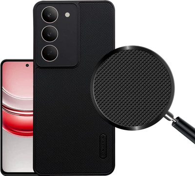 VISHRN Back Cover for RealMe 14x 5G, Realme 14x, (DTD)(Black, Grip Case, Silicon, Pack of: 1)