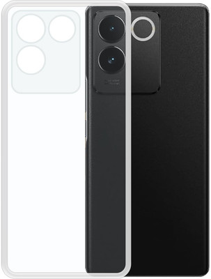 Phone Care Back Cover for Vivo T2 Pro 5G(Transparent, White, Grip Case, Pack of: 1)