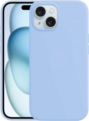 POOJA Back Cover for I Phone 15(Blue, Silicon, Pack of: 1)