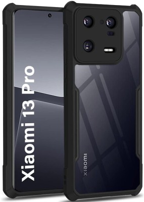 AESTMO Back Cover for Xiaomi 13 Pro 5G, Mi 13 Pro 5G(Black, Transparent, Shock Proof, Pack of: 1)