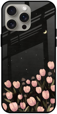 QRIOH Glass Back Cover for Apple iPhone 15 Pro Max(Multicolor, Grip Case, Pack of: 1)