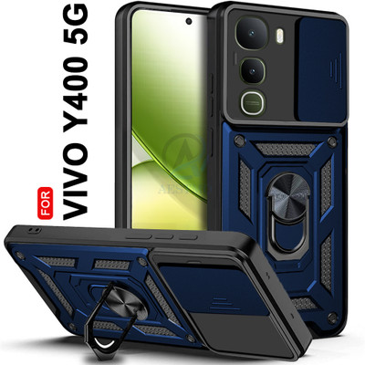 AESTMO Back Cover for Vivo Y400 5G(Blue, Slider, Pack of: 1)