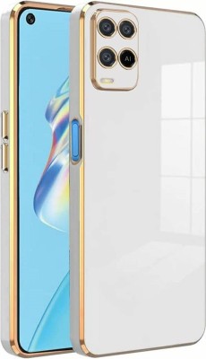 NICPIC Back Cover for Oppo A54(4g)(White, Gold, Camera Bump Protector, Silicon, Pack of: 1)