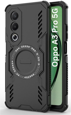 KWINE CASE Back Cover for Oppo A3 Pro 5G(Black, Rugged Armor, Pack of: 1)