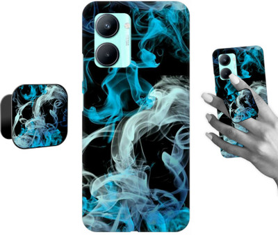 COBIERTAS Back Cover for Realme C33(Multicolor, Cases with Holder, Pack of: 2)