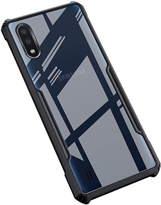 Scobilee Back Cover for Samsung Galaxy M01, Back Cover, ORIGINAL(Transparent, Black, Shock Proof, Pack of: 1)