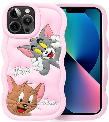 AmericHome Back Cover for Tom and Jerry Cartoon Back Cover for Iphone 13 Pro Max(Multicolor, Camera Bump Protector, Pack of: 1)