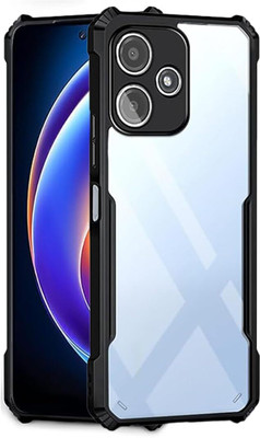NSTAR Back Cover for POCO M6 5G, Poco M6 5G, {IPK}(Transparent, Shock Proof, Pack of: 1)
