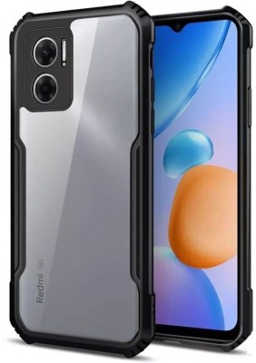 O2MG Back Cover for Redmi 11 Prime 5G, redmi 11 Prime 5G(Black, Transparent, Shock Proof, Silicon, Pack of: 1)