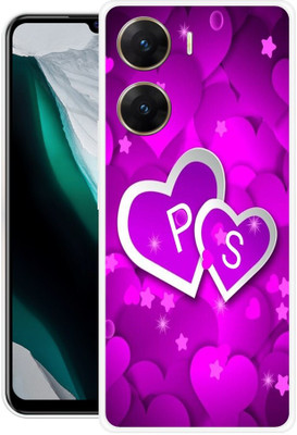 3D U PRINT Back Cover for VIVO V29e 5G,V2303,PS,P LOVE S,PS NAME,PS LETTER,PS ALPHABET(Pink, Flexible, Silicon, Pack of: 1)