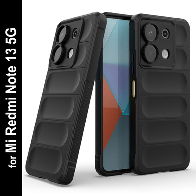 Zapcase Back Cover for Mi Redmi Note 13 5G(Black, 3D Case, Silicon, Pack of: 1)
