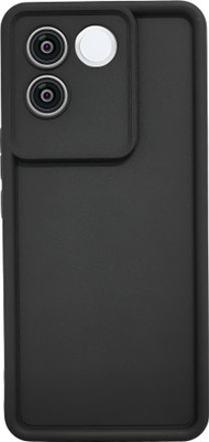 SCALEBEE Back Cover for iQOO Z7 Pro 5G / Vivo T2 Pro 5G Soft Shockproof Silicone Matt Finish Phone Case(Black, Flexible, Silicon, Pack of: 1)