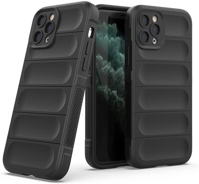 Cover Alive Back Cover for Apple iPhone 11 Pro Max(Black, Camera Bump Protector, Pack of: 1)