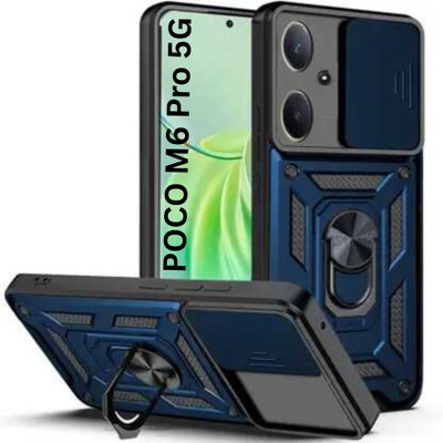Fablue Back Cover for POCO M6 Pro 5G(Blue, Rugged Armor, Pack of: 1)