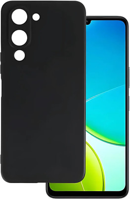 Sarju Back Cover for Vivo Y19e, Vivo Y04 4G, Vivo Y29s 5G, Vivo T4 Lite 5G, iQOO Z10 Lite 5G, cn21(Black, Grip Case, Pack of: 1)