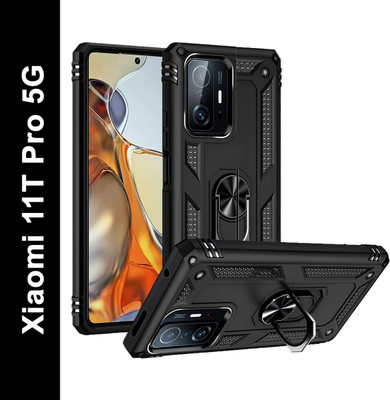 Cover Alive Back Cover for Xiaomi 11T Pro, Xiaomi 11T Pro 5G(Black, Shock Proof, Pack of: 1)